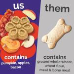 Crunchy Pumpkin & Apple Dog Biscuits - 16 oz