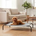 Cooling Elevated Dog Bed with Metal Frame, Medium