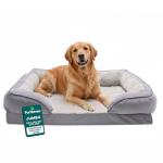 Furhaven Jumbo Cooling Gel Dog Bed - Granite Gray