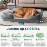 Furhaven Jumbo Cooling Gel Dog Bed - Granite Gray