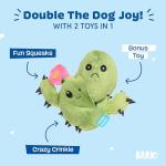 Barkbox 2-in-1 Interactive Plush Dog Toy