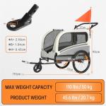 Dog Bike Trailer & Stroller for Easy Travel