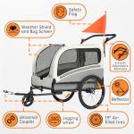 Dog Bike Trailer & Stroller for Easy Travel