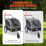 VEVOR Dog Bike Trailer & Pet Stroller 2-in-1