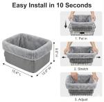 Soft Dog Bike Basket Liner - Easy Installation