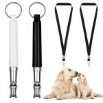4-Pack Adjustable Dog Whistles for Training