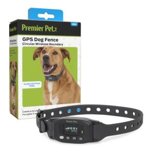 Portable GPS Dog Fence Collar with Boundary Control