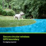 Portable GPS Dog Fence Collar with Boundary Control