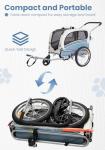2-in-1 Pet Bicycle Trailer and Stroller for Dogs