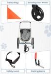 2-in-1 Pet Bicycle Trailer and Stroller for Dogs