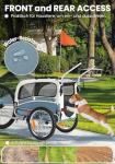 2-in-1 Pet Bicycle Trailer and Stroller for Dogs