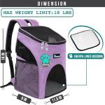 PetAmi Small Pet Backpack Carrier for Travel