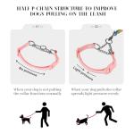 Reflective Pink Adjustable Dog Collar for All Sizes