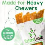 Nature Gnaws Beef Tendons for Heavy Chewers 5-Pack