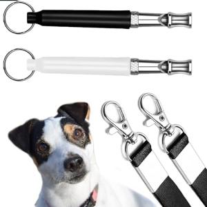 2-Pack Adjustable Dog Training Whistles