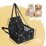 Portable Dog Car Seat for Small to Medium Pets