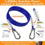 Heavy-Duty Dog Tie Out Cable and Stake 30FT