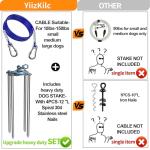 Heavy-Duty Dog Tie Out Cable and Stake 30FT