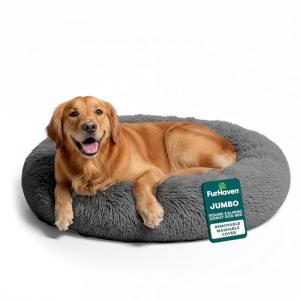 Furhaven 45" Donut Dog Bed for Large Dogs