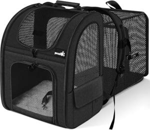 Expandable Pet Backpack for Cats and Small Dogs