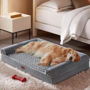 Large Waterproof Orthopedic Dog Bed with Washable Cover