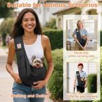 Tomkas Small Dog Sling Carrier - Black