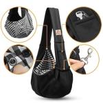 Tomkas Small Dog Sling Carrier - Black