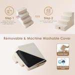EHEYCIGA 4-Step Dog Stairs for Beds