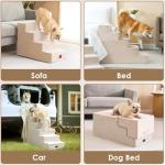 EHEYCIGA 4-Step Dog Stairs for Beds