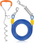 Petbobi Heavy Duty Dog Tie-Out Cable & Stake