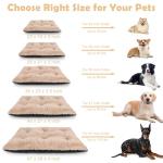 Ultra Soft Washable Calming Dog Bed, Beige