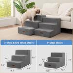 3-Step Pet Stairs for Small Dogs & Cats