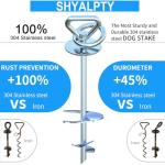 360° Dog Tie Out Stake for Large Dogs