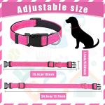 6 Pack Reflective Adjustable Dog Collars - Soft & Safe