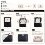 Hollypet Soft Fluffy Pet Couch Bed - Gray