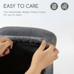 Hollypet Soft Fluffy Pet Couch Bed - Gray