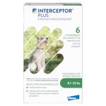 Interceptor Plus Chews for Heartworm & Worms 8.1-25 lbs