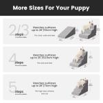 Curved Pet Stairs for Small Dogs - 4 Steps