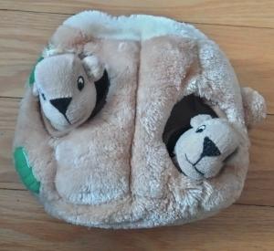 Hide-A-Squirrel Plush Dog Puzzle Toy, Medium