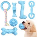 Cute Blue 6 Pack Chew Toys for Puppies