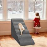 Dog Stairs for High Beds – 6 Steps, Grey