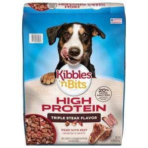 Kibbles 'n Bits High Protein Steak Dog Food