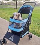 Lightweight 4-Wheel Pet Stroller for Small Dogs