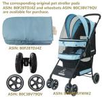 Lightweight 4-Wheel Pet Stroller for Small Dogs