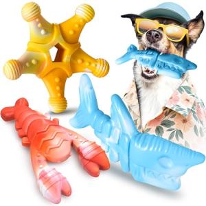 Indestructible Dog Chew Toys - 3 Pack