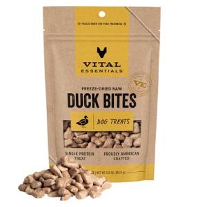 Duck Bites Freeze-Dried Raw Dog Treats, 5.5 oz