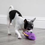 goDog Squeaky Plush Dino Toy with Chew Guard