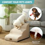 Cozy Kiss 3-Step Dog Stairs for Small Pets