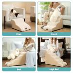 Cozy Kiss 3-Step Dog Stairs for Small Pets