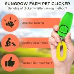 SunGrow Pet Training Clicker and Whistle Set